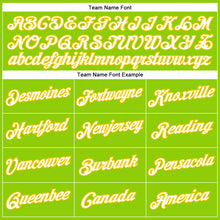 Load image into Gallery viewer, Custom Neon Green White-Yellow Performance T-Shirt