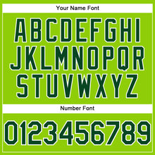 Load image into Gallery viewer, Custom Neon Green Green-White Performance T-Shirt