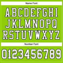Load image into Gallery viewer, Custom Neon Green White-Black Mesh Authentic Football Jersey