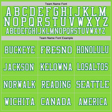 Load image into Gallery viewer, Custom Neon Green Kelly Green-White Mesh Authentic Football Jersey