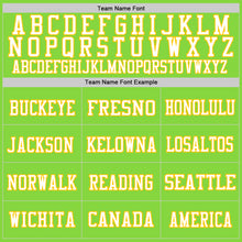 Load image into Gallery viewer, Custom Neon Green White-Yellow Mesh Authentic Football Jersey