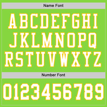Load image into Gallery viewer, Custom Neon Green White-Yellow Mesh Authentic Football Jersey
