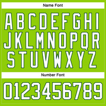 Load image into Gallery viewer, Custom Neon Green White-Green Hockey Lace Neck Jersey