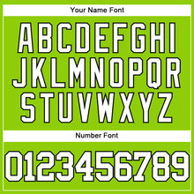 Load image into Gallery viewer, Custom Neon Green White-Black Authentic Baseball Jersey