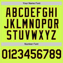 Load image into Gallery viewer, Custom Neon Green Black-Gold Authentic Throwback Baseball Jersey