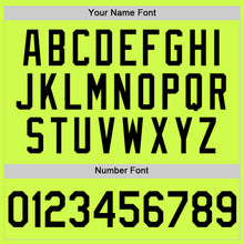 Load image into Gallery viewer, Custom Neon Green Black-White Authentic Throwback Baseball Jersey