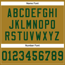 Load image into Gallery viewer, Custom Old Gold Green Mesh Authentic Football Jersey