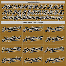 Load image into Gallery viewer, Custom Old Gold Black-White Authentic Baseball Jersey