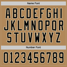 Load image into Gallery viewer, Custom Old Gold Black-Cream Hockey Jersey