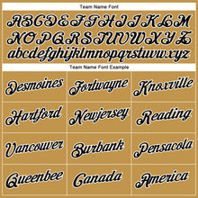 Load image into Gallery viewer, Custom Old Gold Black-White Performance T-Shirt