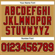 Load image into Gallery viewer, Custom Old Gold Red-Black Performance T-Shirt