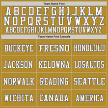 Load image into Gallery viewer, Custom Old Gold Steel Gray-White Mesh Authentic Football Jersey