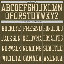 Load image into Gallery viewer, Custom Olive Olive-Cream Mesh Authentic Salute To Service Football Jersey