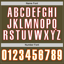 Load image into Gallery viewer, Custom Olive White-Gold Mesh Authentic Salute To Service Football Jersey