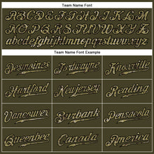 Load image into Gallery viewer, Custom Olive Camo-Black Authentic Sleeveless Salute To Service Baseball Jersey