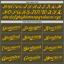 Load image into Gallery viewer, Custom Olive Gold-Black Authentic Salute To Service Baseball Jersey