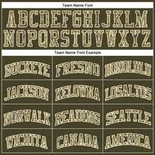 Load image into Gallery viewer, Custom Olive Camo-Cream Authentic Throwback Salute To Service Basketball Jersey
