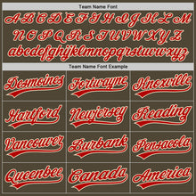 Load image into Gallery viewer, Custom Olive Red-Cream Authentic Salute To Service Baseball Jersey