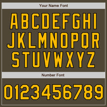 Load image into Gallery viewer, Custom Olive Gold-Black Authentic Salute To Service Baseball Jersey