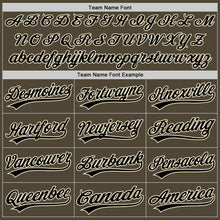 Load image into Gallery viewer, Custom Olive Black-Cream Authentic Salute To Service Baseball Jersey