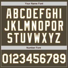 Load image into Gallery viewer, Custom Olive White-Old Gold Authentic Salute To Service Baseball Jersey