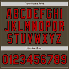 Load image into Gallery viewer, Custom Olive Red-Black Authentic Salute To Service Baseball Jersey