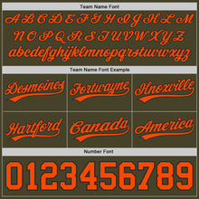 Load image into Gallery viewer, Custom Olive Orange-Black Authentic Throwback Salute To Service Basketball Shorts