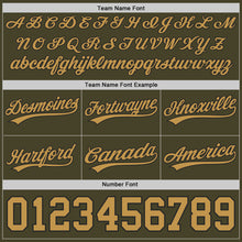 Load image into Gallery viewer, Custom Olive Old Gold-Black Authentic Throwback Salute To Service Basketball Shorts