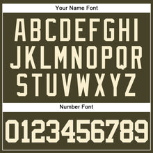 Load image into Gallery viewer, Custom Olive Cream Authentic Salute To Service Baseball Jersey