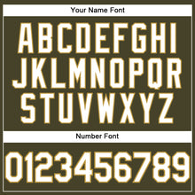 Load image into Gallery viewer, Custom Olive White-Old Gold Performance Salute To Service T-Shirt