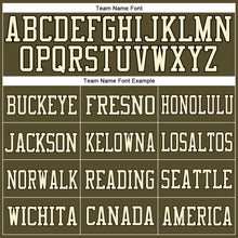 Load image into Gallery viewer, Custom Olive Cream-Black Mesh Authentic Salute To Service Football Jersey