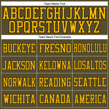 Load image into Gallery viewer, Custom Olive Gold-Black Mesh Authentic Salute To Service Football Jersey