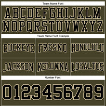 Load image into Gallery viewer, Custom Stitched Olive Black-City Cream Football Pullover Sweatshirt Salute To Service Hoodie