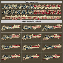 Load image into Gallery viewer, Custom Olive Vintage USA Flag Cream-Red Authentic Throwback Salute To Service Basketball Jersey