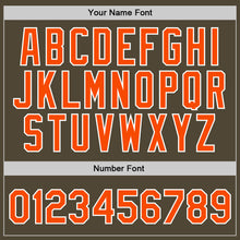 Load image into Gallery viewer, Custom Olive Orange-White Authentic Throwback Salute To Service Basketball Jersey