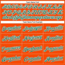 Load image into Gallery viewer, Custom Orange Kelly Green Pinstripe Kelly Green-White Authentic Baseball Jersey