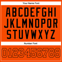 Load image into Gallery viewer, Custom Orange Orange-Black Authentic Sleeveless Baseball Jersey