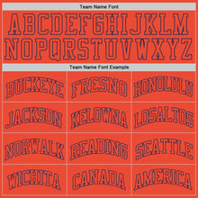 Load image into Gallery viewer, Custom Orange Orange-Navy Authentic Throwback Basketball Jersey