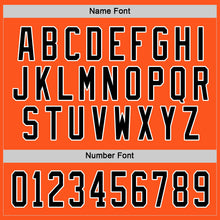 Load image into Gallery viewer, Custom Orange Black-White Hockey Jersey