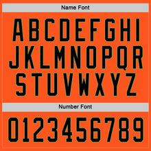 Load image into Gallery viewer, Custom Orange Black-Old Gold Hockey Jersey