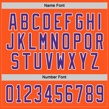 Load image into Gallery viewer, Custom Orange Purple-White Hockey Jersey