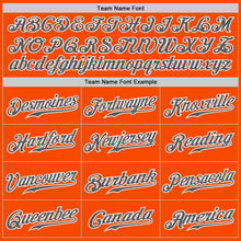 Load image into Gallery viewer, Custom Orange Steel Gray-White Authentic Baseball Jersey
