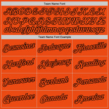 Load image into Gallery viewer, Custom Orange Orange-Black Performance T-Shirt