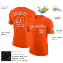 Load image into Gallery viewer, Custom Orange Orange-Gray Performance T-Shirt