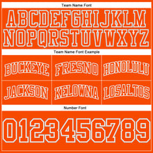 Load image into Gallery viewer, Custom Orange Orange-Gray Authentic Throwback Basketball Shorts