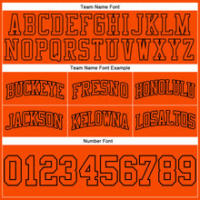 Load image into Gallery viewer, Custom Orange Orange-Black Authentic Throwback Basketball Shorts