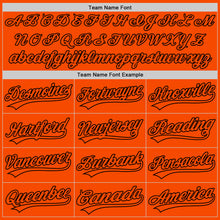 Load image into Gallery viewer, Custom Orange Orange-Black Authentic Baseball Jersey