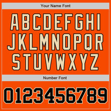 Load image into Gallery viewer, Custom Orange Black-City Cream Authentic Baseball Jersey