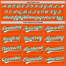 Load image into Gallery viewer, Custom Orange White-Green Authentic Baseball Jersey