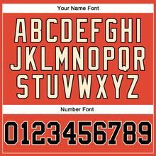 Load image into Gallery viewer, Custom Orange Black Pinstripe Black-Cream Authentic Basketball Jersey